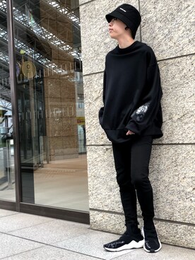 「L.H.P（エルエイチピー）のアイテム（帽子）」を使った、クロカワ　リオさん（メンズ・170cm）の春コーディネート