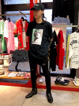 「KaneZ（ケインズ）のアイテム（キャップ）」を使った、クロカワ　リオさん（メンズ・170cm）の夏コーディネート