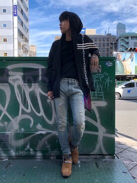 「DANKE SCHON（ダンケシェーン）のアイテム（バッグ）」を使った、クロカワ　リオさん（メンズ・170cm）の夏コーディネート