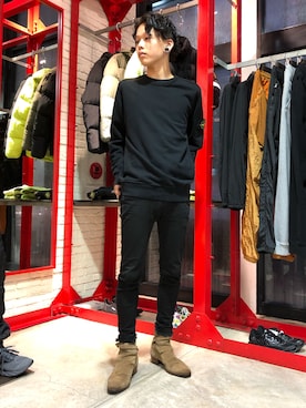 「DANKE SCHON（ダンケシェーン）のDankeSchon/ダンケシェーン/ANKLE SKINNY/アンクルスキニーパンツ（その他パンツ）」を使った、クロカワ　リオさん（メンズ・170cm）の夏コーディネート