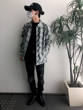 「KaneZ（ケインズ）のアイテム（キャップ）」を使った、クロカワ　リオさん（メンズ・170cm）の春コーディネート