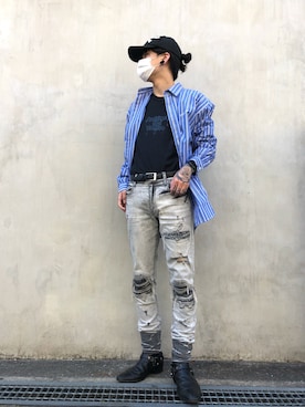 「L.H.P Private Brand（エルエイチピープライベートブランド）のアイテム」を使った、クロカワ　リオさん（メンズ・170cm）の春コーディネート