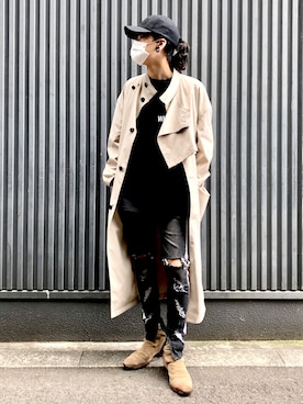 「L.H.P Private Brand（エルエイチピープライベートブランド）のアイテム（パンツ）」を使った、クロカワ　リオさん（メンズ・170cm）の春コーディネート