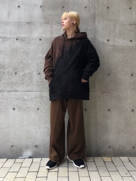 「L.H.P（エルエイチピー）のアイテム（パーカー）」を使った、クロカワ　リオさん（メンズ・170cm）の秋コーディネート