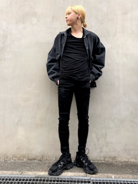 「DANKE SCHON（ダンケシェーン）のアイテム（デニムジャケット）」を使った、クロカワ　リオさん（メンズ・170cm）の冬コーディネート