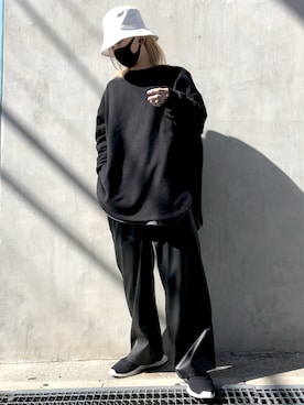 「DANKE SCHON（ダンケシェーン）のアイテム（スウェット）」を使った、クロカワ　リオさん（メンズ・170cm）の冬コーディネート