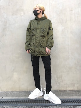 「DANKE SCHON（ダンケシェーン）のアイテム（スウェットパンツ）」を使った、クロカワ　リオさん（メンズ・170cm）の冬コーディネート