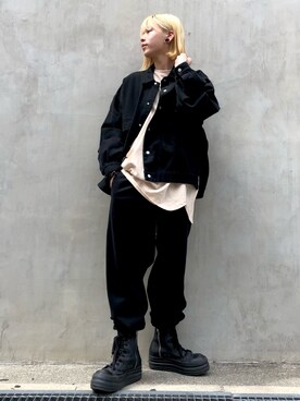 「DANKE SCHON（ダンケシェーン）のアイテム（デニムジャケット）」を使った、クロカワ　リオさん（メンズ・170cm）の春コーディネート