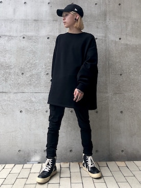 「DANKE SCHON（ダンケシェーン）のアイテム（スウェット）」を使った、クロカワ　リオさん（メンズ・170cm）の春コーディネート
