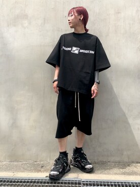 「WHITELAND（ホワイトランド）のWHITELAND/ホワイトランド/クリア伊達メガネ（サングラス）」を使った、クロカワ　リオさん（メンズ・170cm）の春コーディネート