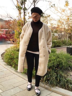 「WITH SENSE（ウィズセンス）のアイテム」を使った、azlapinさん（レディース・157cm）の冬コーディネート