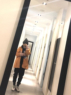 「H&M（エイチ・アンド・エム）のアイテム（その他）」を使った、阿王王choiさん（レディース・164cm）の冬コーディネート