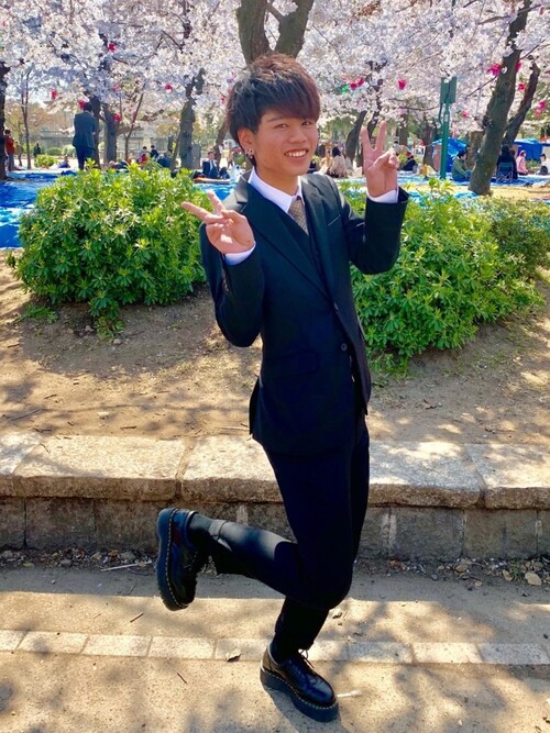 選ぶなら 【02990】TAKEO KIKUCHI きれい スーツ 黒 M ジャケット テーラードジャケット