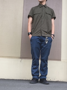 「アイテム（バングル/リストバンド）」を使った、SEIJIさん（メンズ・168cm・20代）の夏コーディネート