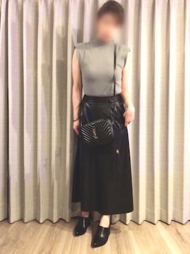 「Saint Laurent」｜「アイテム（ブーティ）」を使った、000saさん（レディース・157cm）の秋コーディネート