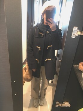 「ジャックパーセル」｜「アイテム（ダッフルコート）」を使った、あややさん（レディース・164cm）の冬コーディネート
