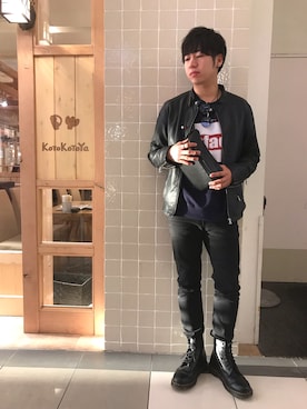「neos（ネオス）のアイテム（スウェット）」を使った、ｉｓａｏｗさん（メンズ・174cm）の秋コーディネート