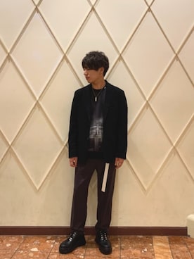 「タケオキクチ(TAKEO KIKUCHI)」｜「アイテム（スウェット）」を使った、ｉｓａｏｗさん（メンズ・174cm）の春コーディネート