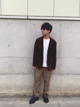 「ENTRA（エントラ）のアイテム」を使った、ｉｓａｏｗさん（メンズ・174cm）の春コーディネート