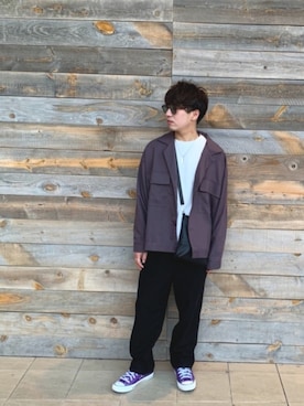 「ENTRA（エントラ）のアイテム」を使った、ｉｓａｏｗさん（メンズ・174cm）の春コーディネート