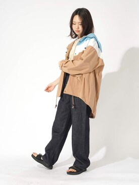 「FIKA.」｜「アイテム（ジャケット/アウター）」を使った、FIKA.さん（レディース・158cm）の春コーディネート