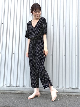 「FIKA（フィカ）のアイテム（オールインワン・サロペット）」を使った、FIKA.さん（レディース・164cm）の春コーディネート