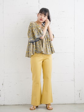 「FIKA（フィカ）のアイテム（パンツ）」を使った、FIKA.さん（レディース・160cm）の夏コーディネート