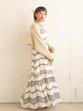「FIKA（フィカ）のアイテム（ワンピース/ドレス）」を使った、FIKA.さん（レディース・155cm）の夏コーディネート