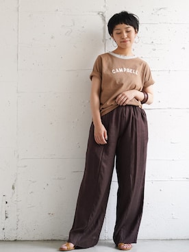 「FIKA（フィカ）のアイテム（パンツ）」を使った、FIKA.さん（レディース・150cm）の夏コーディネート