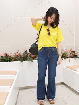 「FIKA（フィカ）のアイテム（トップス）」を使った、FIKA.さん（レディース・158cm）の夏コーディネート