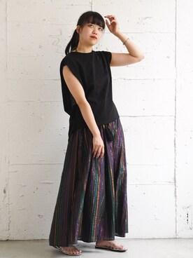 「OKIRAKU」｜FIKA.さん（レディース・160cm）の夏コーディネート