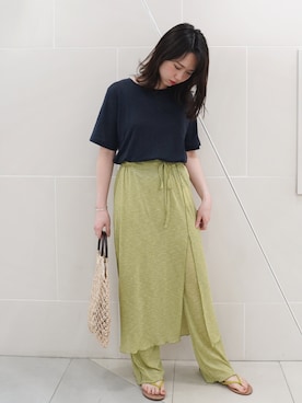 「FIKA（フィカ）のアイテム（トップス）」を使った、FIKA.さん（レディース・158cm）の夏コーディネート