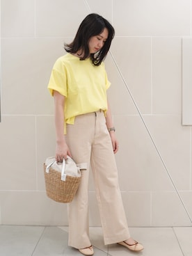 「FIKA（フィカ）のアイテム（トップス）」を使った、FIKA.さん（レディース・158cm）の夏コーディネート