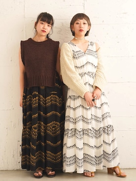 「FIKA（フィカ）のアイテム（ワンピース/ドレス）」を使った、FIKA.さん（レディース・160cm）の夏コーディネート
