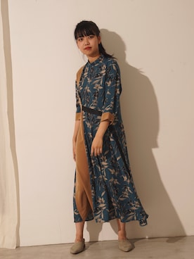 「FIKA（フィカ）のアイテム（ワンピース/ドレス）」を使った、FIKA.さん（レディース・160cm）の夏コーディネート