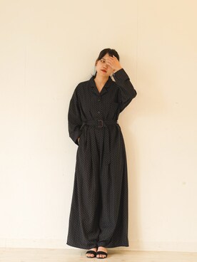 「FIKA（フィカ）のアイテム（オールインワン・サロペット）」を使った、FIKA.さん（レディース・160cm）の夏コーディネート