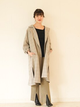 「FIKA（フィカ）のアイテム（ジャケット/アウター）」を使った、FIKA.さん（レディース・162cm）の秋コーディネート