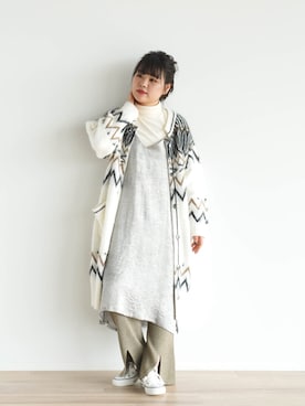 「FIKA（フィカ）のアイテム（ワンピース/ドレス）」を使った、FIKA.さん（レディース・159cm）の秋コーディネート