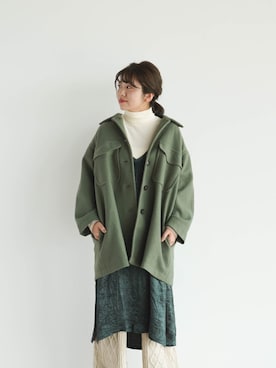 「FIKA（フィカ）のアイテム（その他アウター）」を使った、FIKA.さん（レディース・156cm）の秋コーディネート
