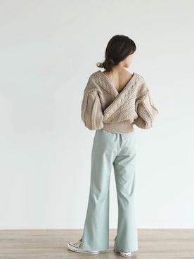「FIKA（フィカ）のアイテム（パンツ）」を使った、FIKA.さん（レディース・162cm）の冬コーディネート