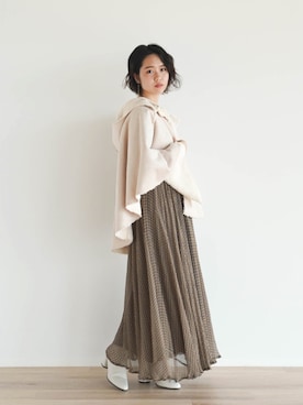 「FIKA（フィカ）のアイテム（スカート）」を使った、FIKA.さん（レディース・158cm）の冬コーディネート