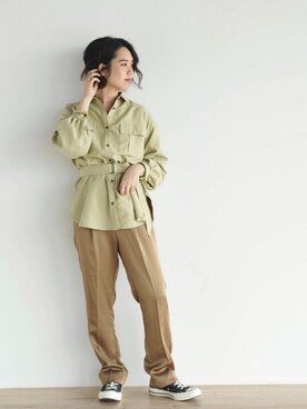 「FIKA（フィカ）のアイテム（パンツ）」を使った、FIKA.さん（レディース・158cm）の冬コーディネート