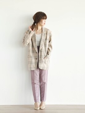 「FIKA（フィカ）のアイテム（パンツ）」を使った、FIKA.さん（レディース・162cm）の冬コーディネート