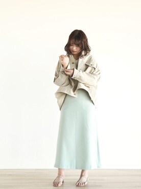 「FIKA（フィカ）のアイテム（スカート）」を使った、FIKA.さん（レディース・156cm）の春コーディネート