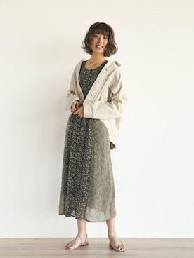 「FIKA（フィカ）のアイテム（ワンピース/ドレス）」を使った、FIKA.さん（レディース・168cm）の春コーディネート