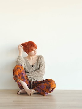 「FIKA（フィカ）のアイテム（パンツ）」を使った、FIKA.さん（レディース・161cm）の春コーディネート