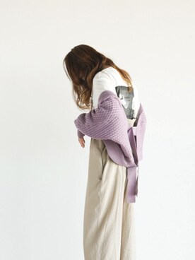 「FIKA（フィカ）のアイテム（パンツ）」を使った、FIKA.さん（レディース・162cm）の春コーディネート