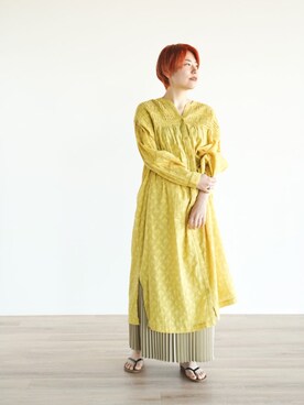 「FIKA（フィカ）のアイテム（ワンピース/ドレス）」を使った、FIKA.さん（レディース・161cm）の春コーディネート