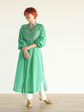 「FIKA（フィカ）のアイテム（ワンピース/ドレス）」を使った、FIKA.さん（レディース・161cm）の春コーディネート