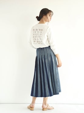 「FIKA（フィカ）のアイテム（スカート）」を使った、FIKA.さん（レディース・170cm）の春コーディネート